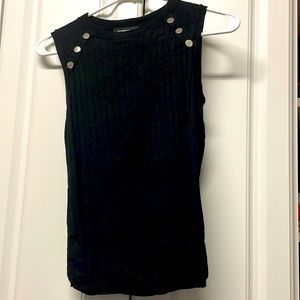 Black Sleeveless Top